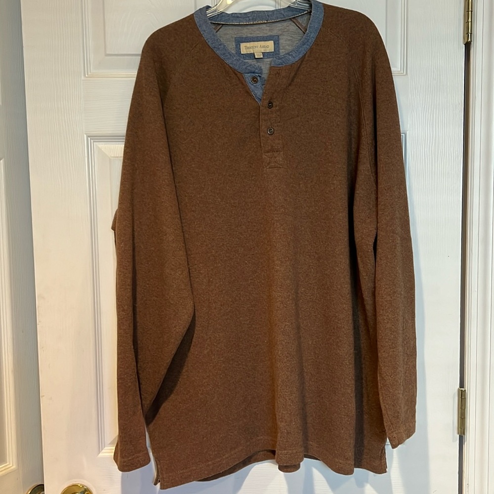 Men’s Henley Wool/Polyester Shirt